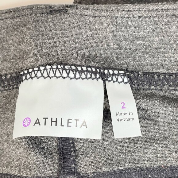 Athleta Ponte Moto Skinny Pant Leggings Heather Gray Sz 2 Womens Zip Pockets - Picture 4 of 10